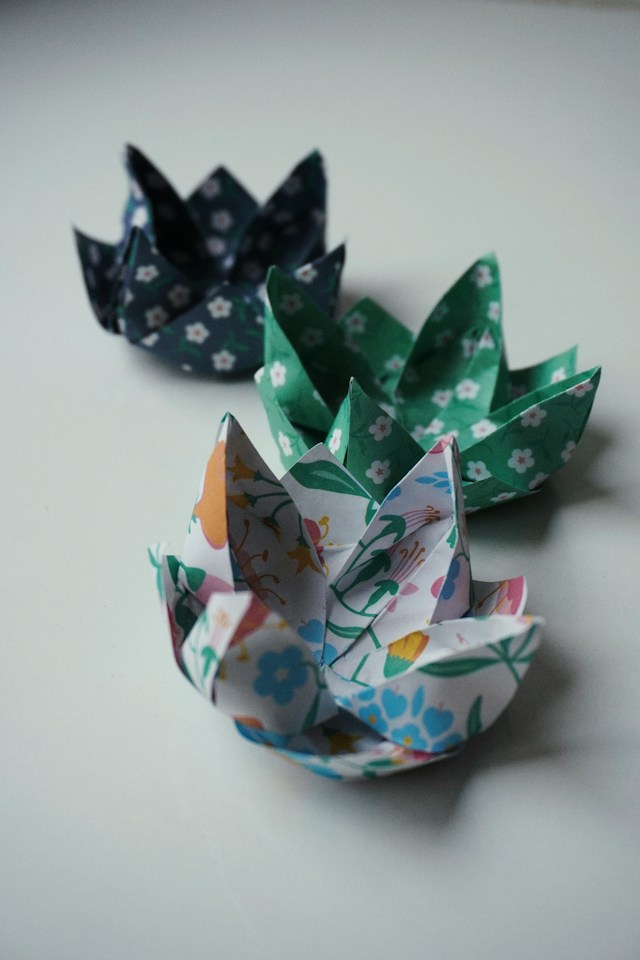 origami paper craft flowers